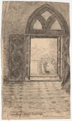 El vestíbulo de armas en la iglesia de Karise