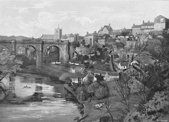 Knaresborough, desde el Castillo, c1896