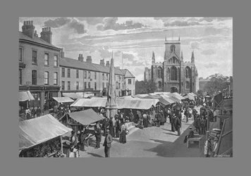 Plaza del Mercado, Selby, c. 1900