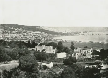 Vista desde el Mustafa, Argel, Argelia, 1895