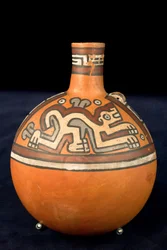 Cerámica con dos jaguares / cultura Huari o Wari (terracota)