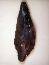 Puntas de flecha en sílex. Varèse. Museo arqueológico de Milán