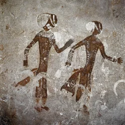 Figuras humanas. Pinturas rupestres, 8000-7000 a.C.