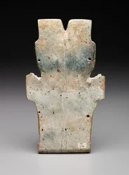 Reverso de una Placa Antropomórfica, Posiblemente la Serpiente de Fuego, período Preclásico, 800-400 a.C.