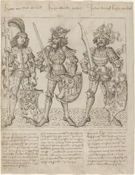 Héctor de Troya, Alejandro Magno y Julio César