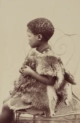 Betty, fillette hotentotte (niña hotentote), 9 años