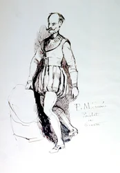 Figura con traje del siglo XVI, c1823-1870