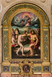 El bautismo de Cristo por Juan