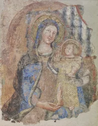 Virgen con el Niño, primera mitad del siglo XIV (fresco)