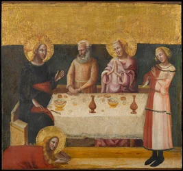 María Magdalena lavando los pies de Cristo, circa 1325-1330