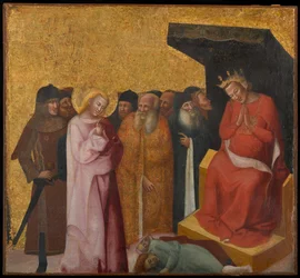 San Juan Evangelista resucitando a dos hombres, circa 1325-1330