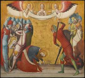 La decapitación de Santa Catalina de Alejandría, hacia 1325-1330 (temple y pan de oro sobre tabla)