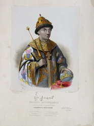 Retrato del Zar Feodor Theodore III Alexeevich de Rusia 1661-1682