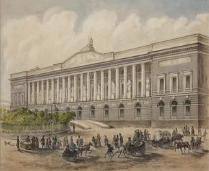 La Biblioteca Pública Imperial en San Petersburgo, 1840s