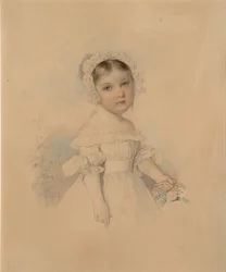 Retrato de la condesa Alexandra Alexandrovna Golitsyna 1823-1910, mediados de la década de 1820