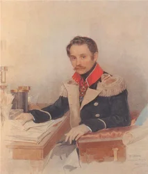 Retrato de Leonty Vasilievich Dubelt 1792-1862, Jefe de Estado Mayor del Cuerpo de Gendarmes, 1834