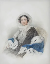 Retrato de Yelena Fyodorovna Ryumina 1800-1874, 1846