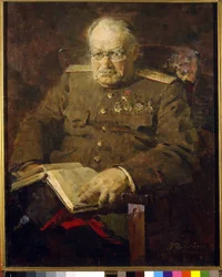 Retrato del neurocirujano y académico Nikolai N. Bourdenko (1876-1946)