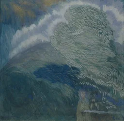 Amantes en la tormenta, 1908