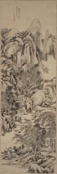 Paisaje al estilo de Huang Gongwang