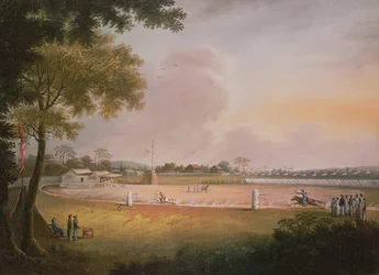 Torneo de Tiro con Arco Ecuestre en un Campamento Militar, c.1850