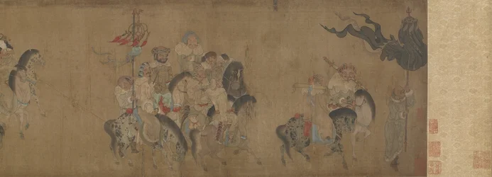 Cai Wenji regresando a China, siglo XVII-XVIII