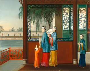 Interior doméstico, c.1800 (óleo sobre lienzo)