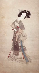 Dama de China, por Ren Shyong (pintura sobre seda)