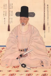 Retrato de Chae Jegong (1720-1799), erudito, poeta y Consejero Principal de Estado durante el reinado del rey Jeongjo (1776-1800).