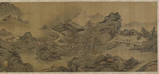 Viajando en montañas y arroyos