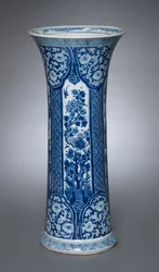 Jarrón con tapa, 1662-1722