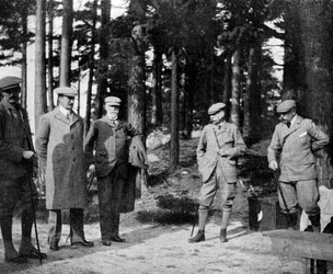 El Duque de Connaught y su grupo de caza