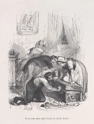 ¡Todo lo que queda es cerrar el bendito baúl! de las Pequeñas Miserias de la Vida Humana, 1843