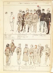 Uniformes de la fuerza de ocupación militar de Libia del Reino de Italia
