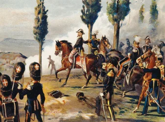 Víctor Manuel II en la Batalla de Custoza, 24 de junio