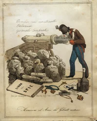 Armas y municiones del ministerio austriaco, sátira veneciana anti-austriaca