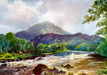 En el Teith cerca de Callander, Perthshire
