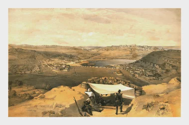 Las Baterías de la Ciudad...de Sebastopol desde el Paralelo Avanzado del Ataque de Chapman