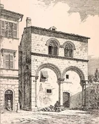 Casa en la Piazza del Duomo, Viterbo, Italia, de 