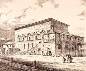 Restos del Palacio de los Papas, Orvieto, Italia, de 