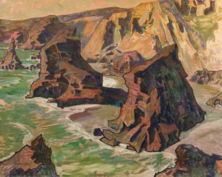 Kynance Cove (óleo sobre lienzo)