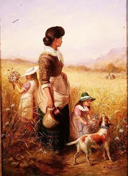 Jugando en los campos