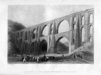 Acueducto de los emperadores griegos, cerca de Pyrgo, Turquía, 1886