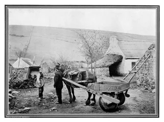 Antiguo coche bajo irlandés, 1901