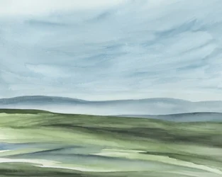 Serene Green Hills