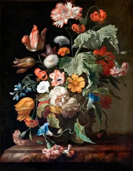 Naturaleza muerta con flores
