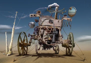 Máquina steampunk del desierto