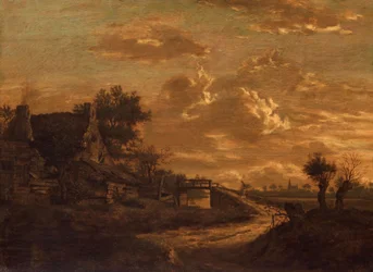 Paisaje al atardecer