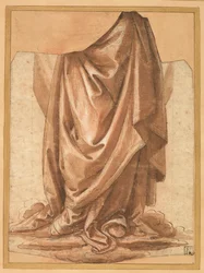 Estudio de drapeado, antes de 1524