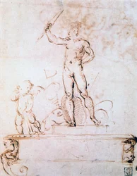 Composición de contorno para una decoración de un festival